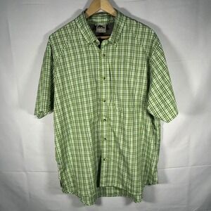 Mountain Club Mens Plaid Button Down Short Sleeve Shirt‎ - Outdoor